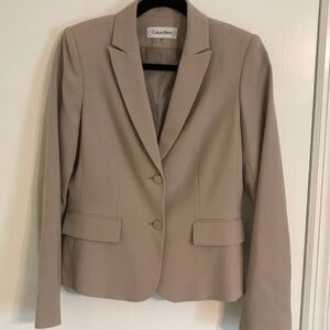 Calvin Klein Women's Beige Blazer